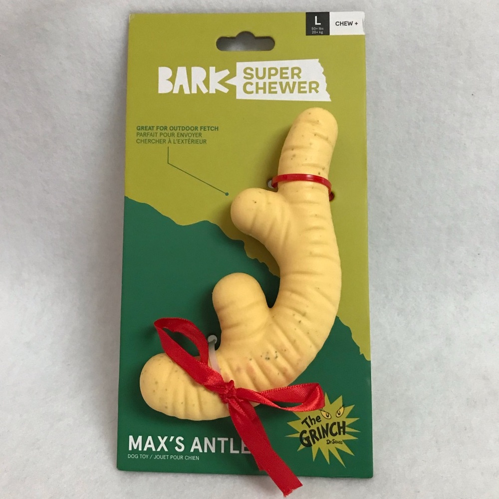 BARK SUPER CHEWER Max’s Antler Toy Large NWT
